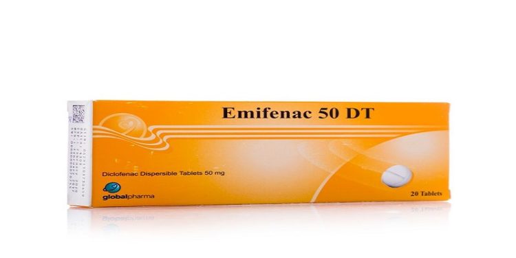 اميفيناك 50 - EMIFENAC 50 DT لعلاج آلام المفاصل أو العضلات أو الأوتار