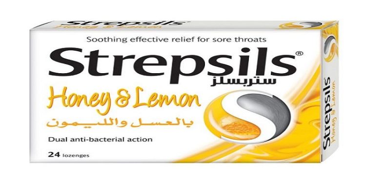 ستربسلز - STREPSILS LEMON لعلاج الألم المصاحب للالتهابات والعدوى