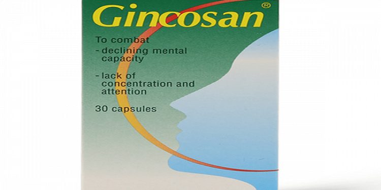 جينكوسان – GINCOSAN مكمل غذائي لتحسين الأداء العقلي وتقوية الذاكرة