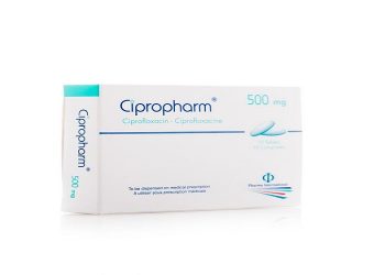 سيبروفارم – CIPROPHARM يستخدم في علاج الإصابات التي تسببها البكتيريا للبالغين