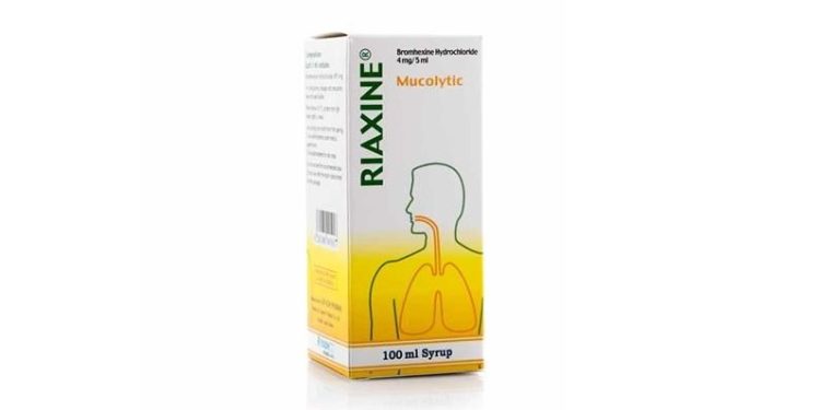 رياكسين – RIAXINE يستخدم لعلاج حالات الكحة المصحوبة بالبلغم