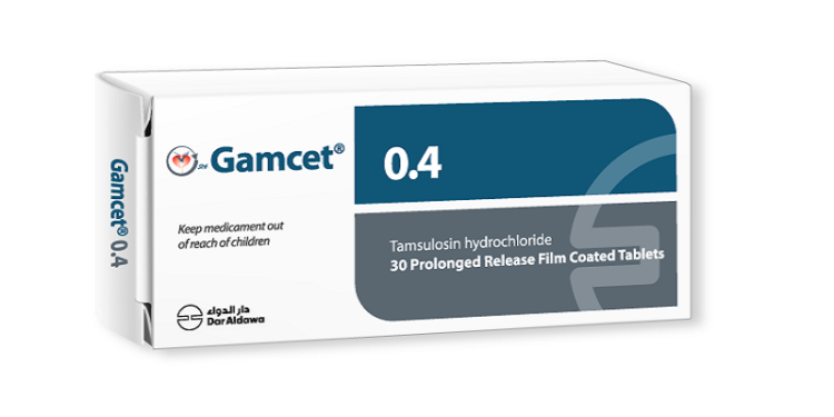 جامسيت – GAMCET لعلاج أعراض تضخم البروستاتا الحميد واضطرابات التبول المرتبطة بها