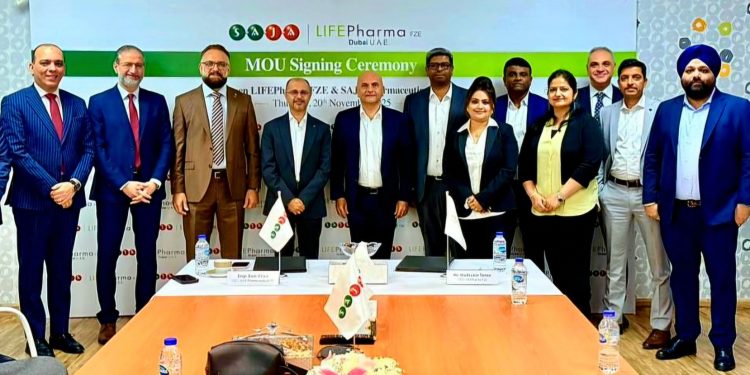 «ساجا للأدوية» توقع مذكرة تفاهم استراتيجية مع «لايف فارما» لتعزيز قدرات الرعاية الصحية الإقليمية