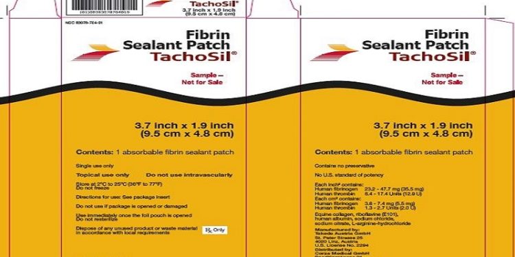 تاكوسيل – TACHOSIL لاصق دموي موضعي لتعزيز وقف النزيف أثناء العمليات