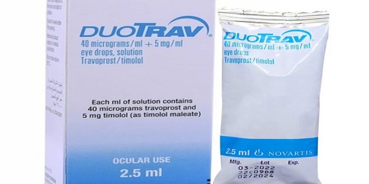 ديوتراف – DUOTRAV قطرة عين لعلاج ارتفاع ضغط العين والزرق