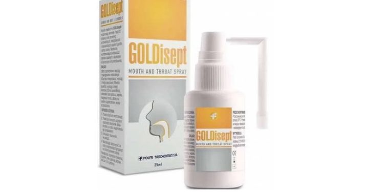 جولديسيبت – GOLDISEPT بخاخ للفم والحنجرة لتعقيم وتهدئة الحلق