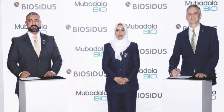 «مبادلة بايو» و«بايو سيدوس» توقعان اتفاقية لتوطين العلاجات البيولوجية وتعزيز الأمن الدوائي في الإمارات