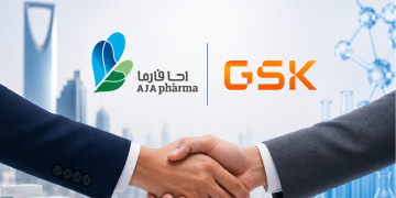 شعار شركتي أجا فارما وجلاكسو سميثكلاين