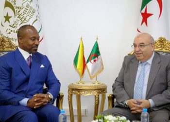 الوزير الجزائري وسيم قويدري مع الوزير الكونغولي دينيس كريستيل