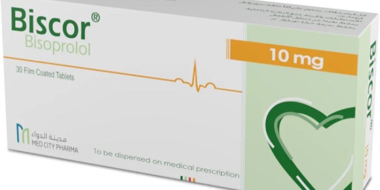بيسكور – BISCOR أقراص لعلاج ارتفاع ضغط الدم وفشل القلب واضطرابات نظم القلب