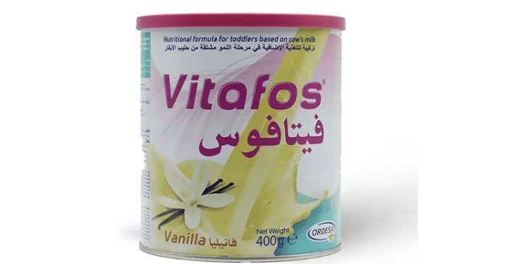 فيتافوس جونيور – VITAFOS JUNIOR حليب أطفال بالفانيلا لدعم الاحتياجات الغذائية