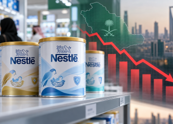 تراجع مبيعات منتجات حليب الأطفال التابعة لشركة نستله في السوق السعودي خلال الأشهر الثمانية الأولى من عام 2026.